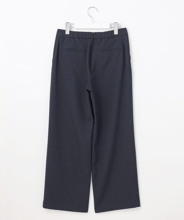 J.PRESS LADIES S 【洗える】LANATEC シャークスキン&ヘリンボーン パンツ ネイビー系