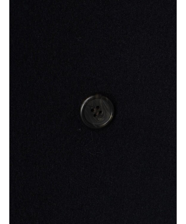 Green Parks ビーバー調テーラードカラーコート Navy