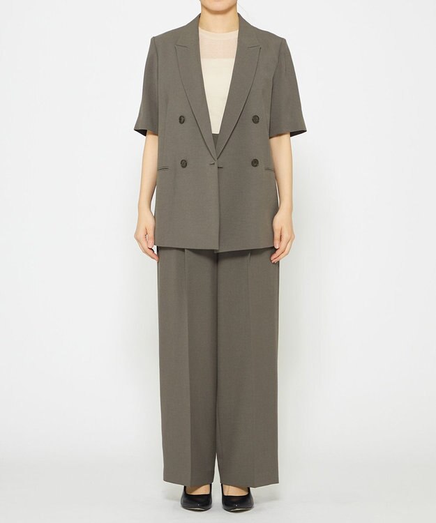 uncrave 【手洗い可】シアー ランダムリブ ノースリーブ カットソー（uncrave STANDARD） エクリュ