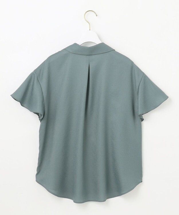 ANY SIS 【速乾・接触冷感】スムージーポリエステル シャツ ブラウス スモーキーミント