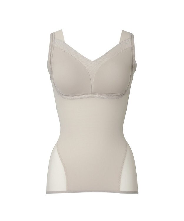 BRADELIS New York 【Yukine inc. 】ゆきねえモアソフト快適フルカップブラキャミ23 接触冷感 速乾 蒸れにくい サンドグレージュ