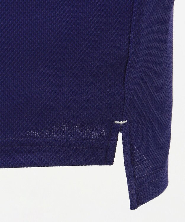 23区GOLF 【MEN】ハニカム鹿子 半そでポロシャツ パープル系