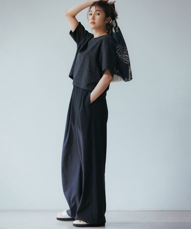 23区 【CLASSY.6月号掲載/Oggi4月号掲載】オリジナル スカーフ バッグ ネイビー系