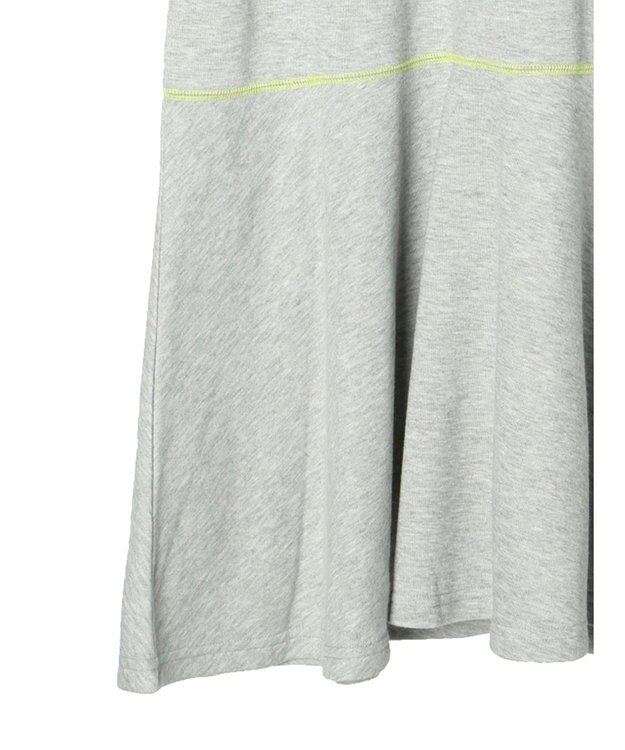 Green Parks ・Ｐｅｔｉｔ　Ｆｌｅｕｒ　カラーｓｔウラケワンピース Gray Mixture