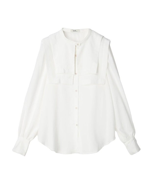 earth music&ecology ２ＷＡＹ衿ブラウス Ivory