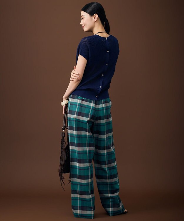 自由区 S 【前後着用可能】ファインリネンナイロン2WAY プルオーバー ネイビー