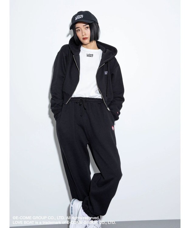 Green Parks ■別注　ＬＯＶＥ　ＢＯＡＴ　スウェットパンツ Black