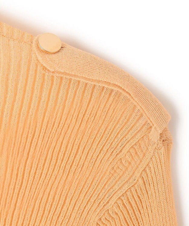 BEIGE， LIANE / リブニットトップス Light Orange