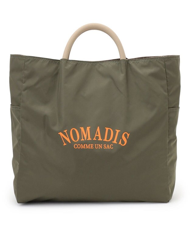 23区 NOMADIS  SAC2 16mm リバーシブル トートバッグ カーキ系