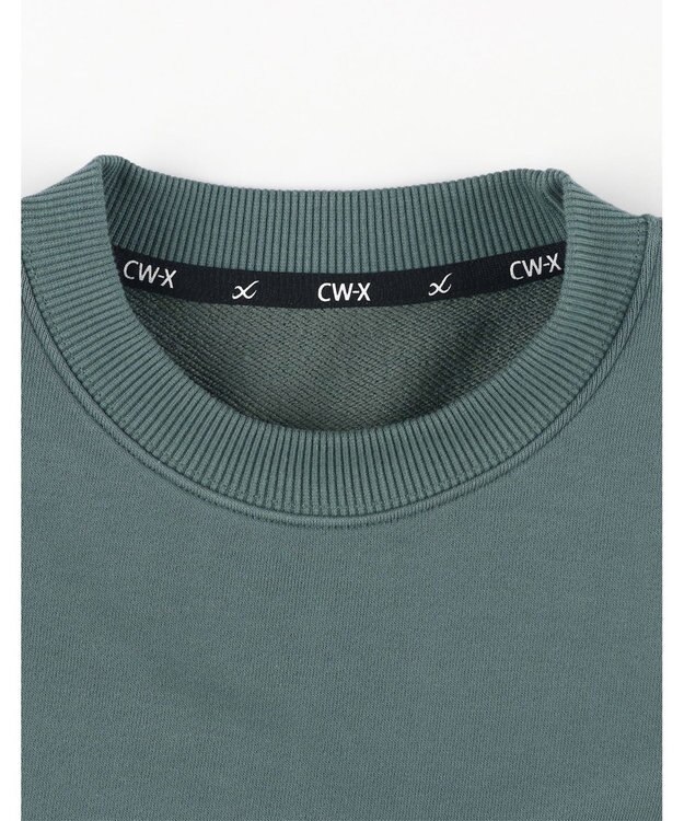 CW-X CW-X 【UNISEX】 トップス スウェットプルオーバー 長袖 Ｕネック 裏毛素材 ユニセックス DWR529 /ワコール オリーブ