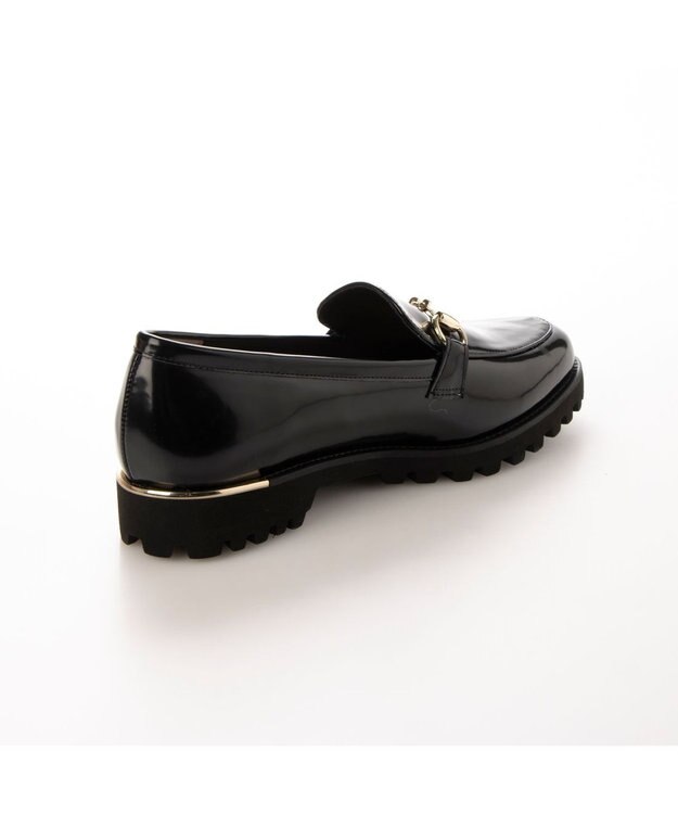 MODE ET JACOMO <carino>【レイン対応】タンクソールビットローファー ブラックエナメル