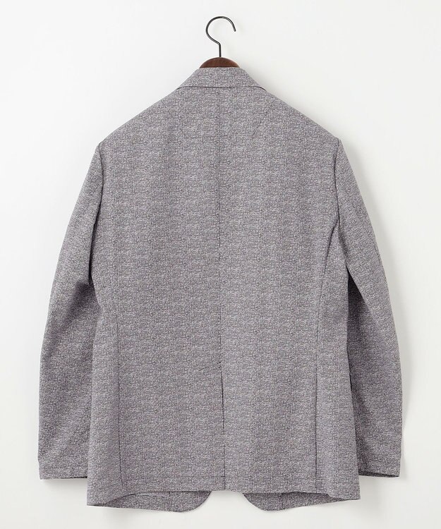 JOSEPH ABBOUD MOUNTAIN 夏の多機能ジャケット【WEB限定・洗える・ストレッチ・防シワ・速乾】2WAYストレッチサッカー ジャケット ライトグレー系