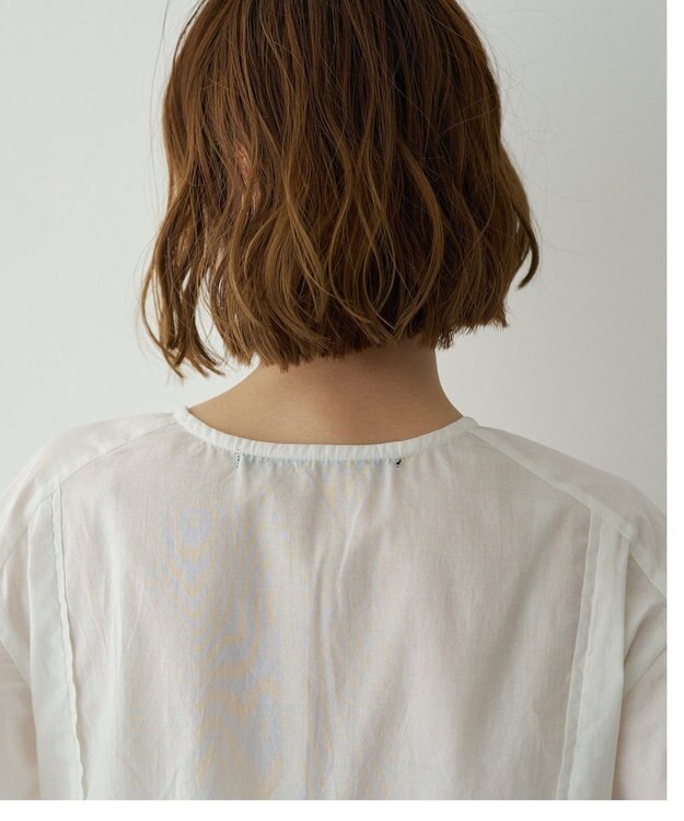 YECCA VECCA 刺繍レースブラウス Off White