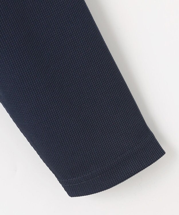 23区GOLF 【MEN】ミニワッフル長袖ポロ ネイビー系