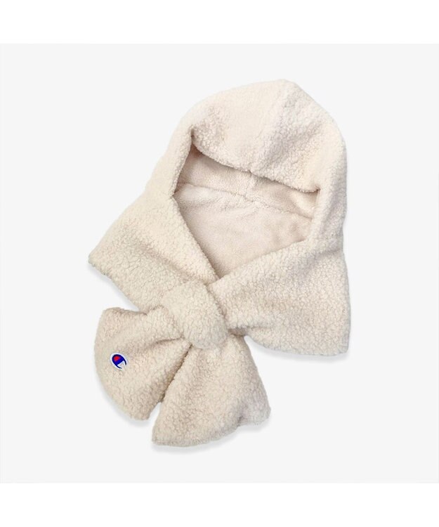 林八百吉商店 Champion　シープボアフーディーマフラー アイボリー