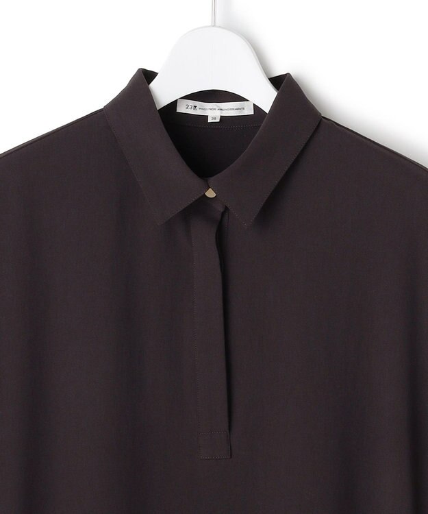 23区 【先行予約】ドライ2WAYツイル ワンピース ダークブラウン系