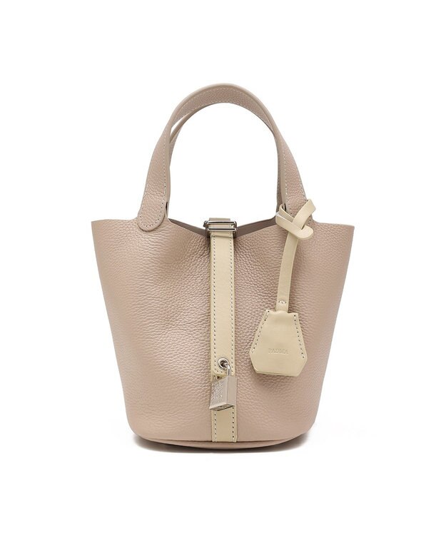 style code 【PADMA/パドマ】 キーチャーム付 本革ミニトートバッグ アイボリー