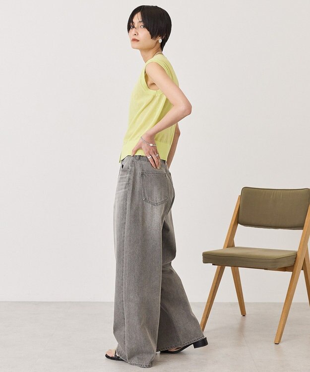 AMERICAN HOLIC 【2SET・接触冷感】カーディガン+ノースリーブニット Light Gray