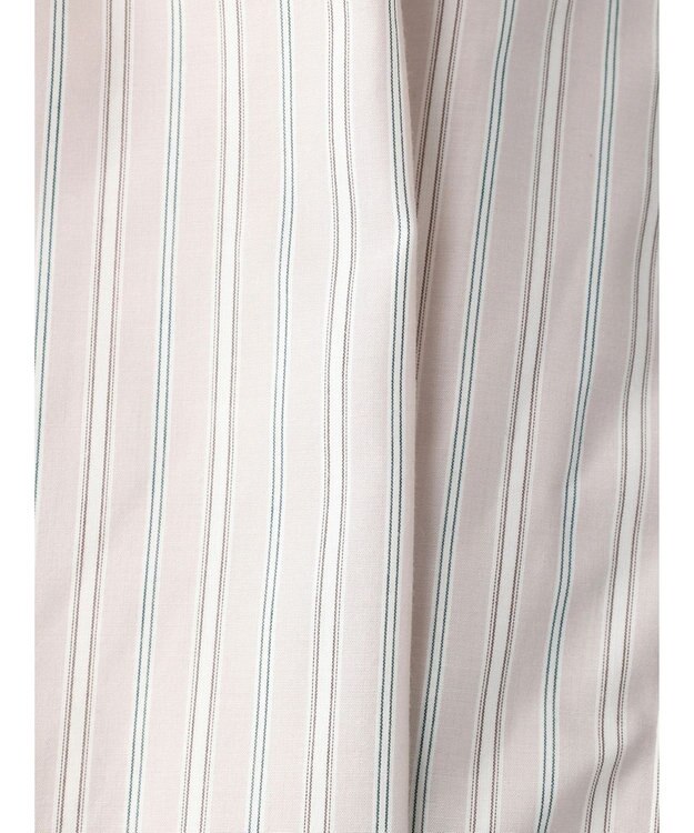 earth music&ecology レギュラーカラーシャツ Stripe Beige