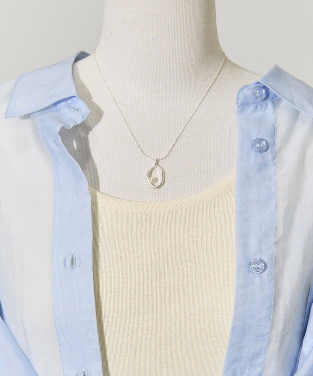 AMERICAN HOLIC パールモチーフワントップネックレス Silver
