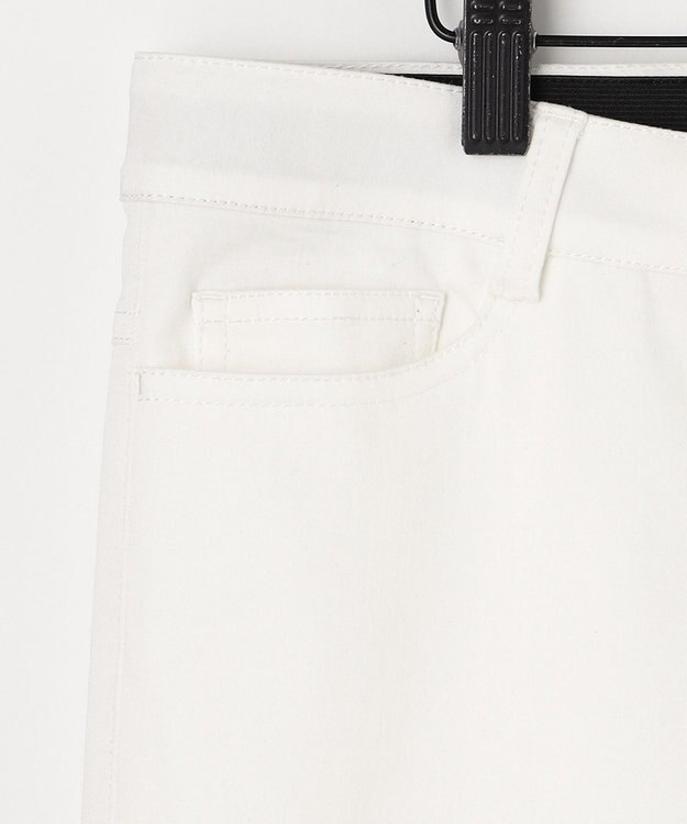 UNFILO L ハイストレッチ カラーパンツ ホワイト