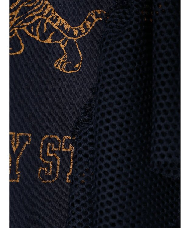 Green Parks ・ＳＵＧＡＲ　ＳＰＯＯＮ　カレッジｐｔラッフルＴシャツ Navy