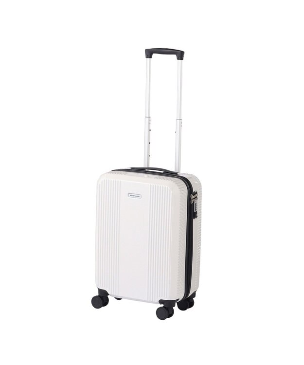 ACE BAGS & LUGGAGE World Traveler ボトムベイ スーツケース 34リットル 2~3泊 3kg 機内持ち込みサイズ キャスターストッパー 双輪キャスター 06951 ワールドトラベラー キャリーケース ホワイトカーボン