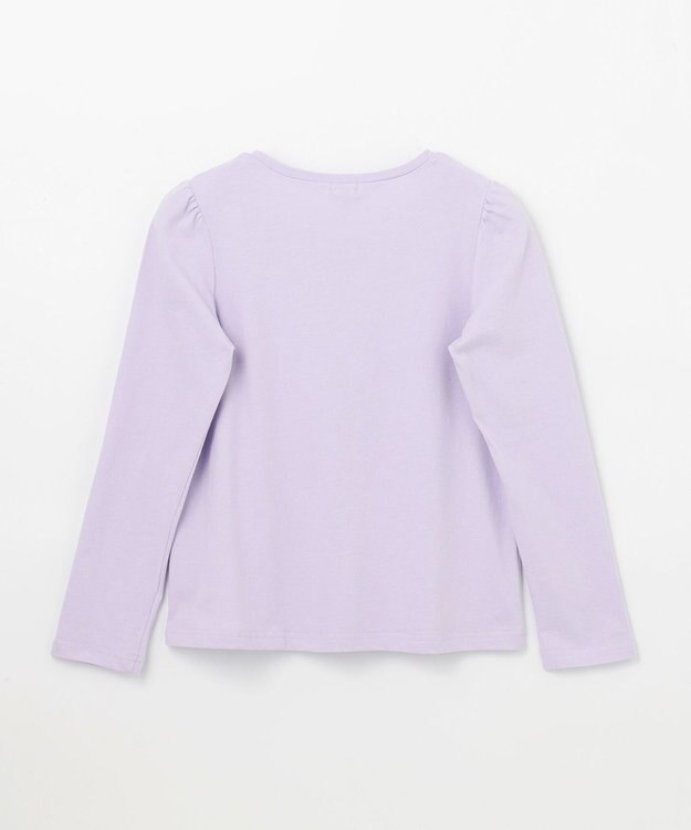 ANY KIDS ミラクルスパンコール 長袖 Tシャツ ラベンダー×ハムスター
