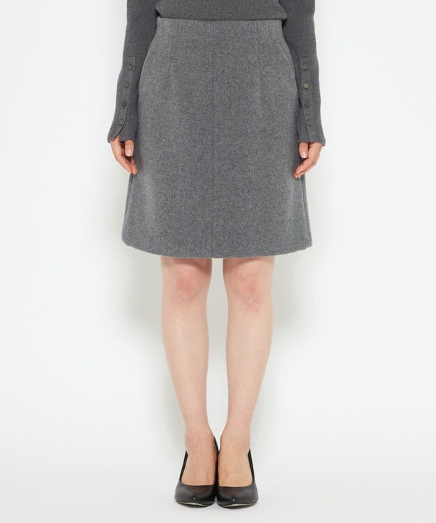 uncrave プルーフ メルトン ミニスカート（uncrave STANDARD） トップグレー