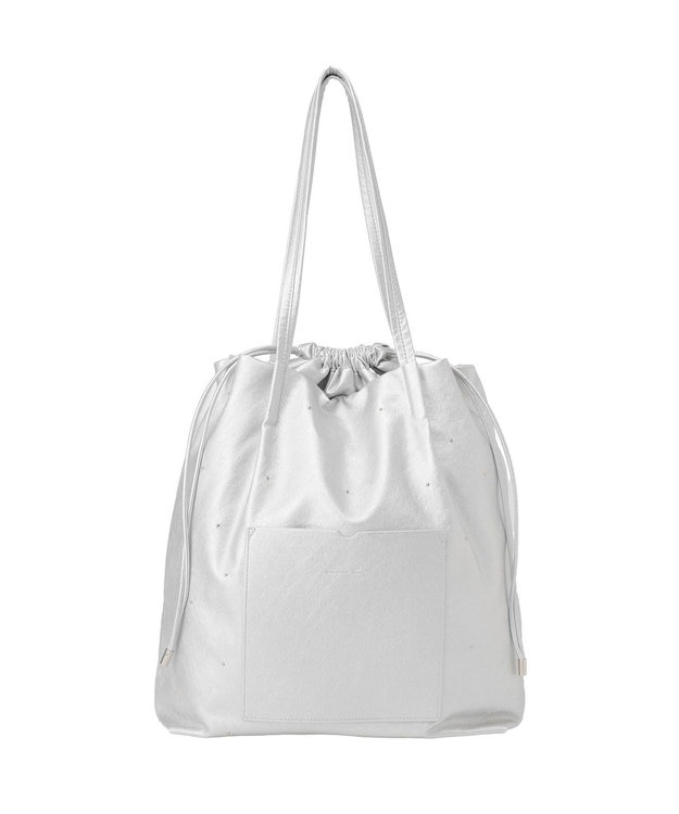 AMERICAN HOLIC スタッズポケットA4トートバッグ Silver