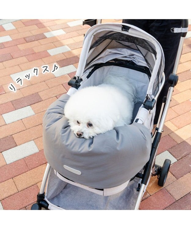 PET PARADISE ペットパラダイス カート用 クッション くすみカラー《グレー》 グレー