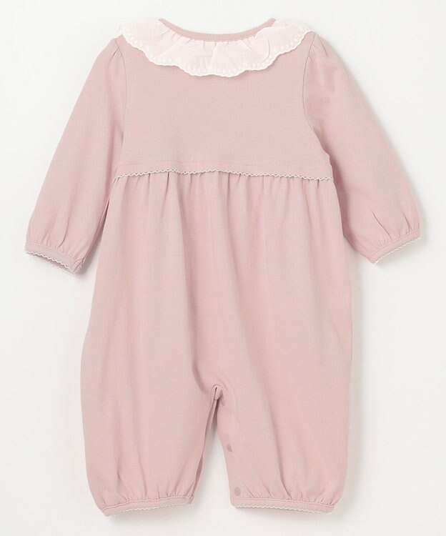 組曲 KIDS 【70㎝】エンブロイダリー ロンパース ピンク系