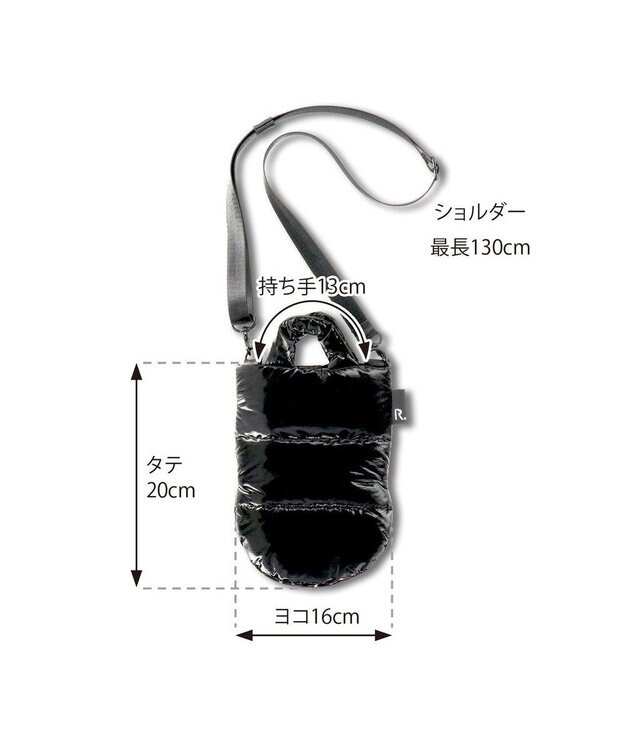 ROOTOTE 6885【ROOTOTE x NISHIKAWA】/ FE.ミトン.アップサイクル-A 01：ブラックシャイン