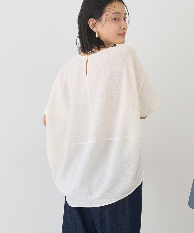 AMERICAN HOLIC サッカーコクーンブラウス Off White