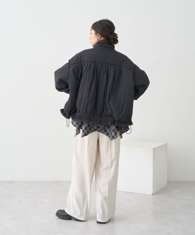 earth music&ecology モンスターコート Black