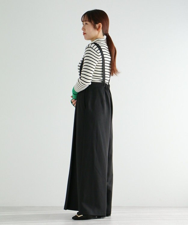 CRAFT STANDARD BOUTIQUE ベルト付きオールインワン Black