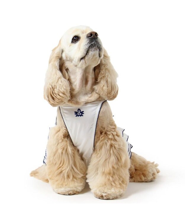PET PARADISE ペットパラダイス エコメイド 天竺 刺繍キャミソール 中型犬 大型犬 ホワイト