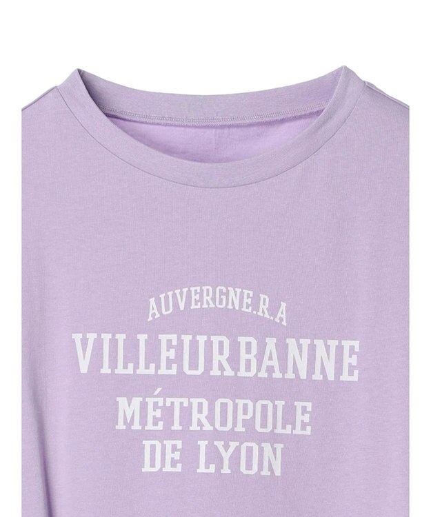 Green Parks 多段カレッジロゴボックスＴシャツ Purple