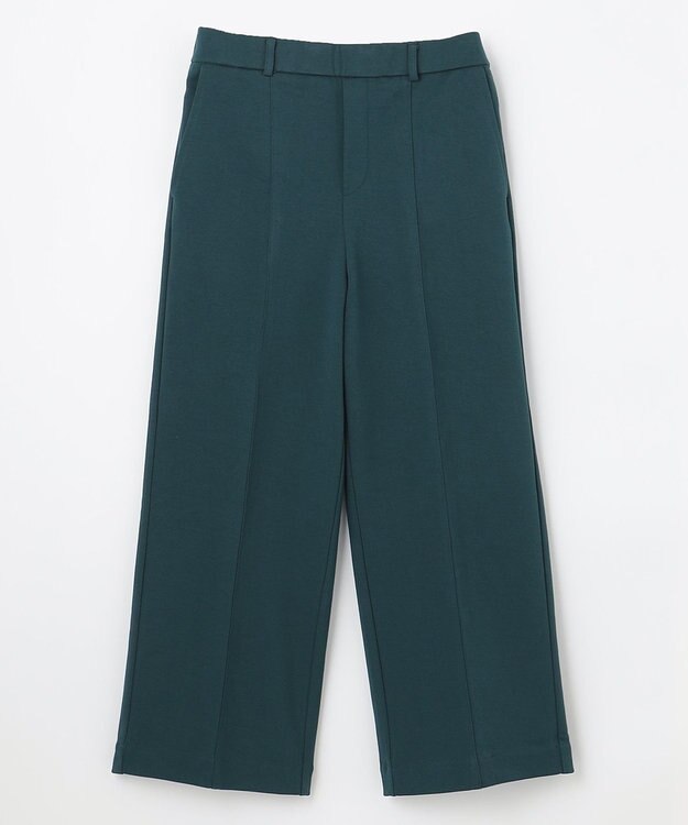 ANY 【吸湿発熱】any HEAT ワイドパンツ ピーコックグリーン