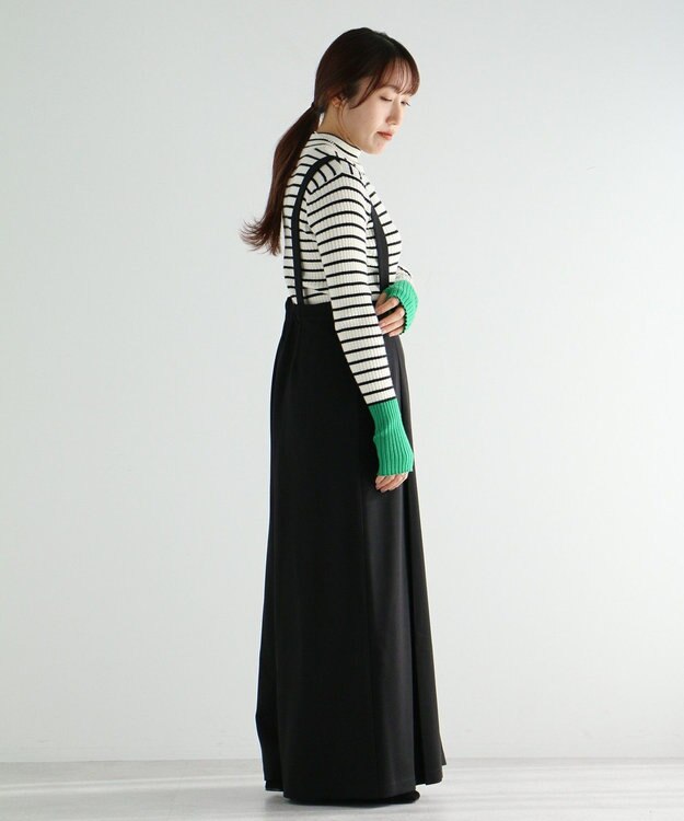 CRAFT STANDARD BOUTIQUE ベルト付きオールインワン Black