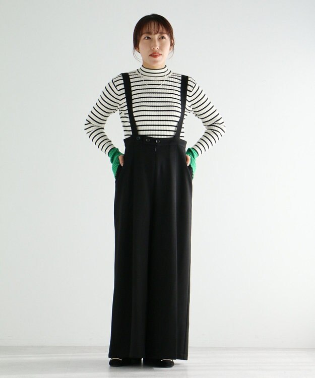 CRAFT STANDARD BOUTIQUE ベルト付きオールインワン Black