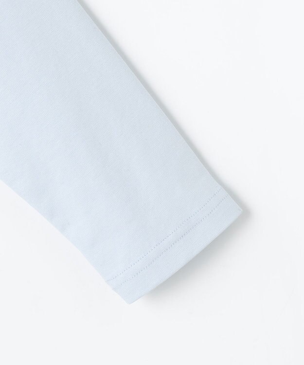 組曲 KIDS 【150-160㎝】 ミニチェック レイヤードトップス サックスブルー