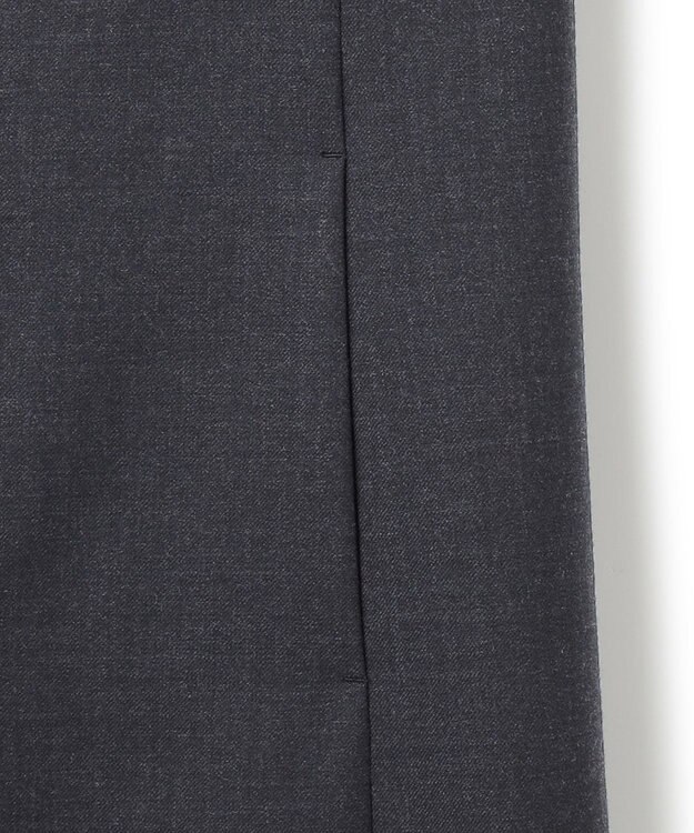 23区 L ウーステッドウールツイル ロング ジレ グレー系