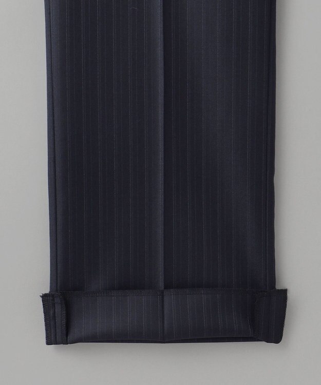 GOTAIRIKU シワになりにくい【御幸毛織/みゆきけおり】Superio160 スーツ_ネイビーストライプ ネイビー系1
