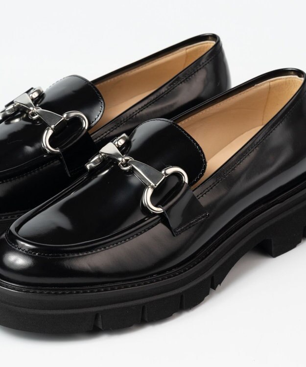 BONTRE 【LucaGrossi/ルカグロッシ】タンクソールビットローファー ブラック