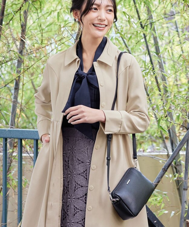 Tiaclasse L 【新色追加】ステンカラードレスコート ライトベージュ