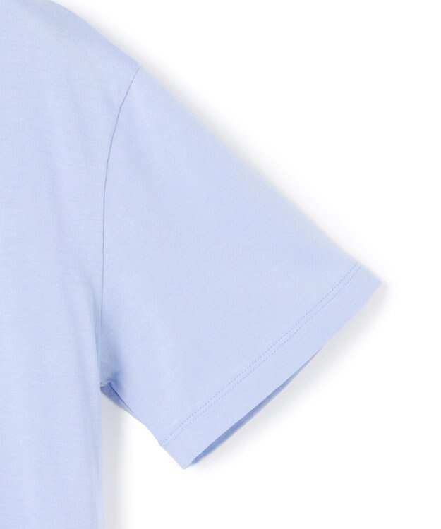 BEIGE， STELLERITE / コットンロゴTシャツ Sax