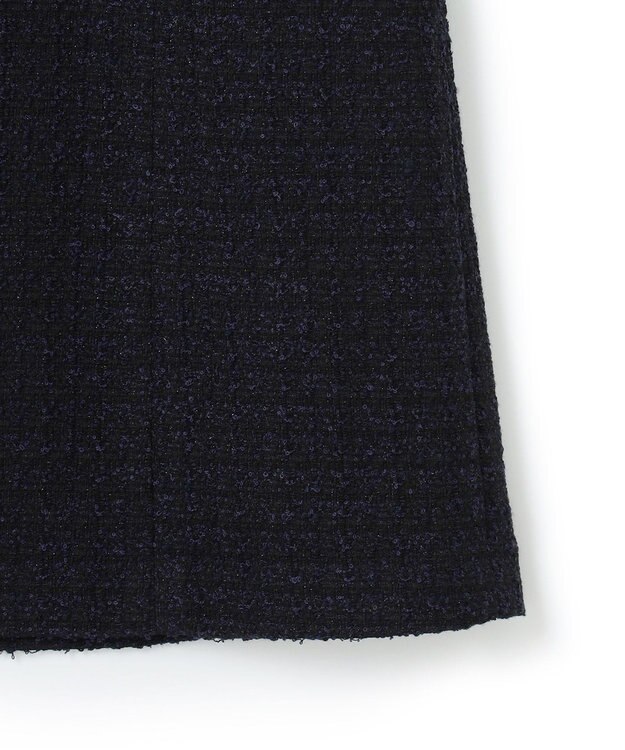 23区 【セットアップ対応】シャインツイードストレッチ スカート ネイビー系