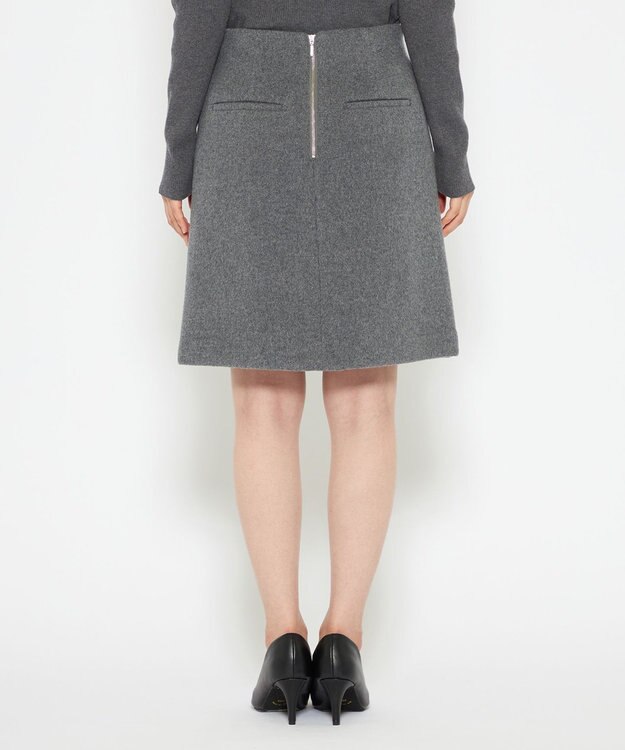 uncrave プルーフ メルトン ミニスカート（uncrave STANDARD） トップグレー