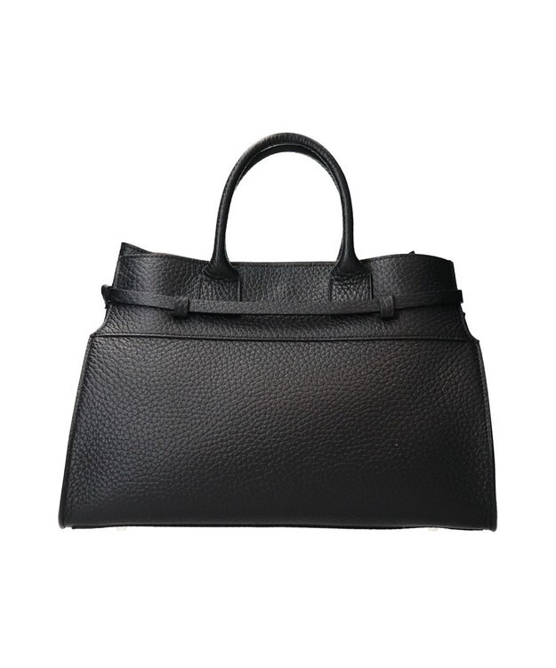 INTER-CHAUSSURES 【CHRISTIAN VILLA】レザーハンドバッグ ブラック